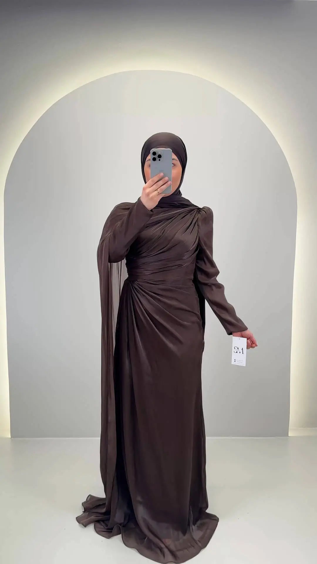 Arya Abendkleid Braun 01