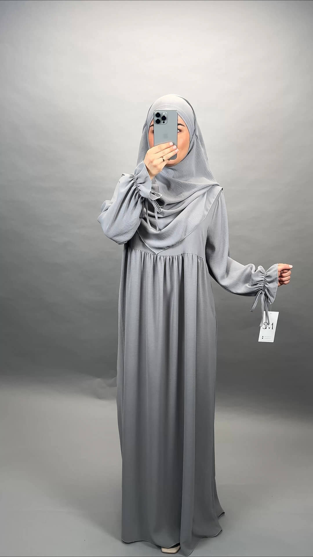 Mila Abaya Set gray