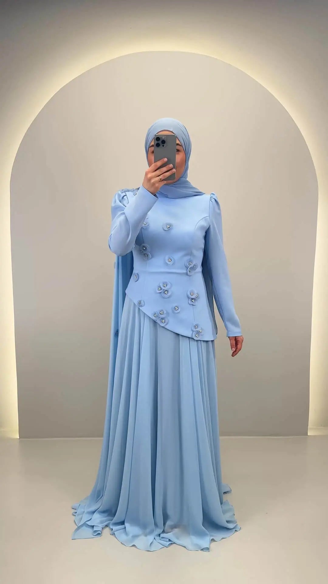 Robe de soirée Adela Bleue