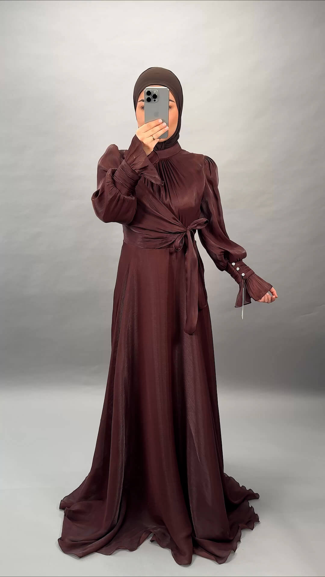 Aren robe de soirée marron