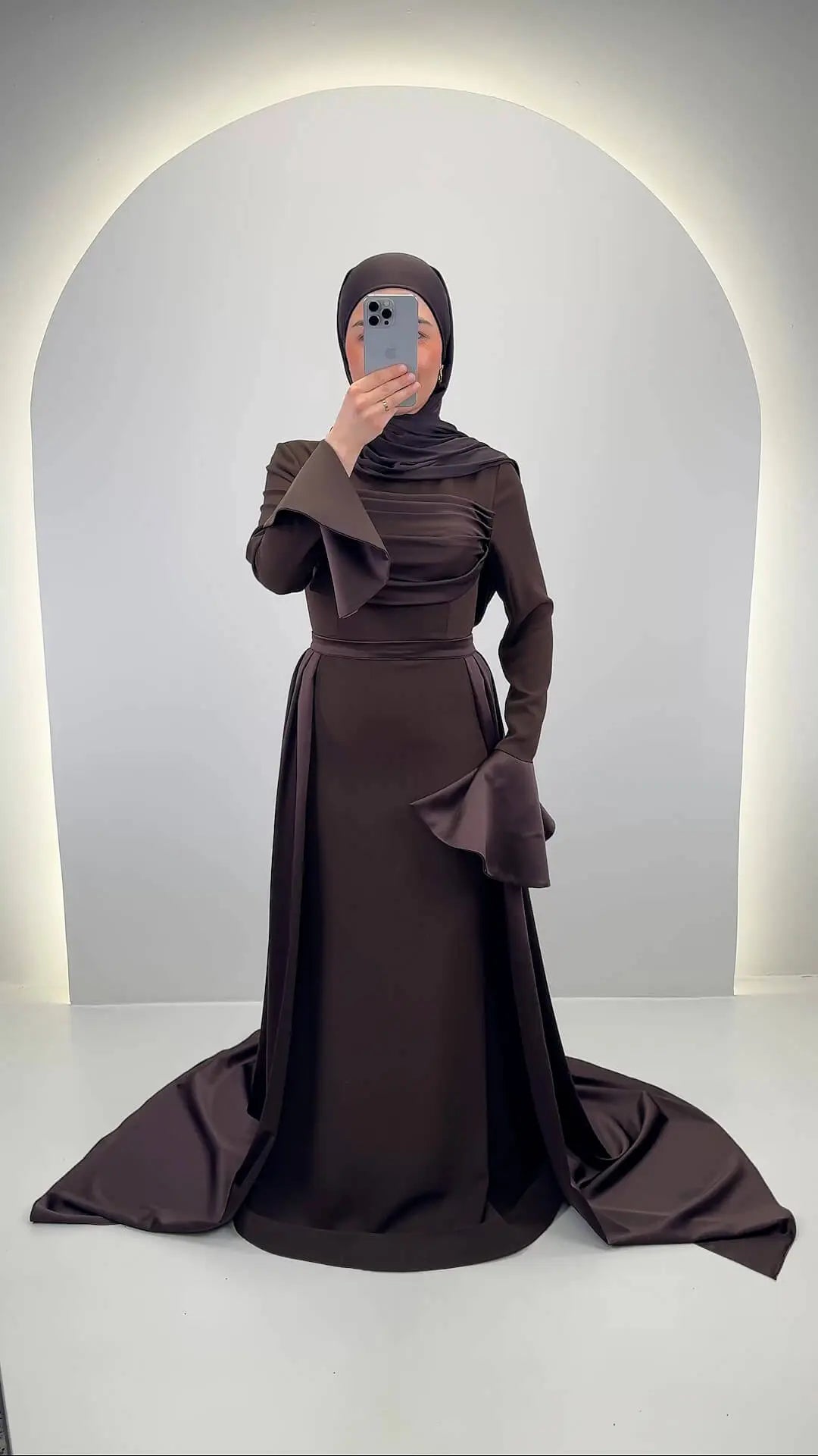 Tuana evening dress brown