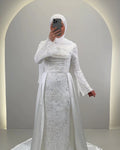 Robe de mariée Azmia avec Hijab