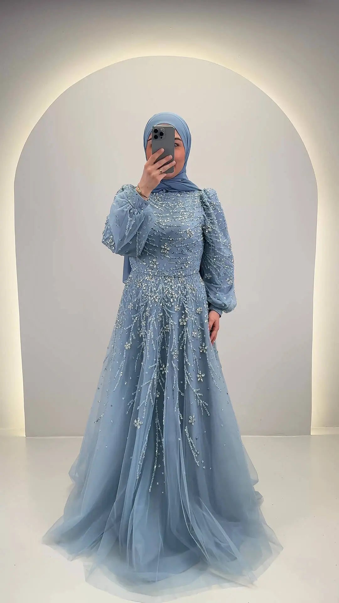 Elsa Evening dress Blue