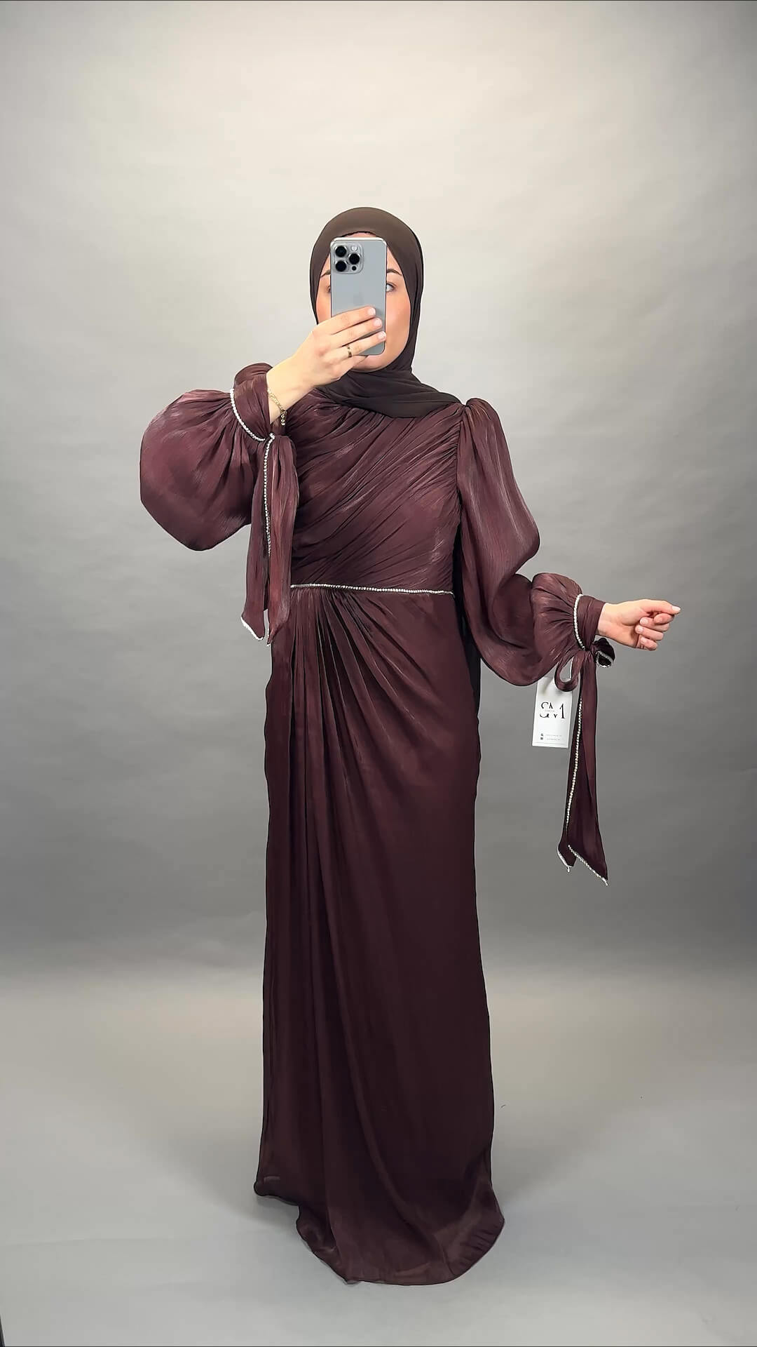 Finay evening dress brown