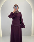 Robe de soirée Aramiel Bordeaux