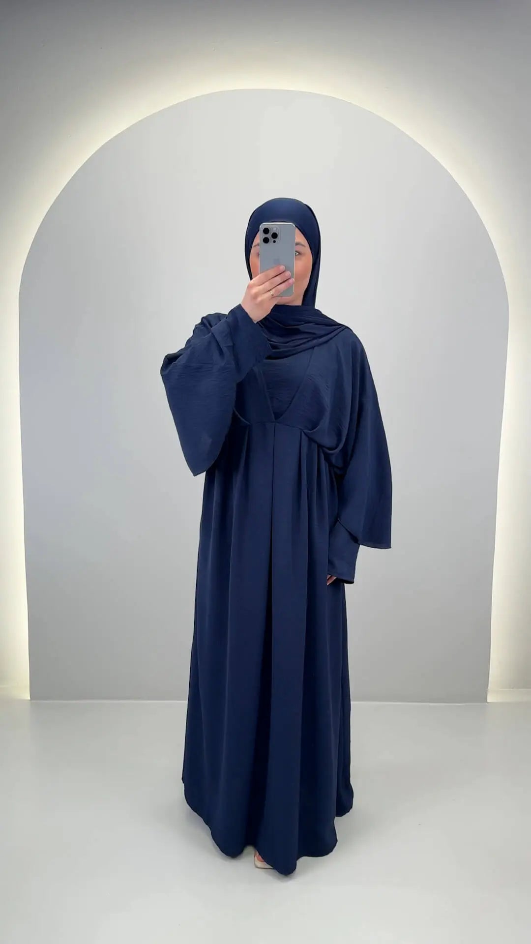 Melek Abaya Dark Blue