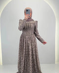 Robe de soirée Mina Taupe