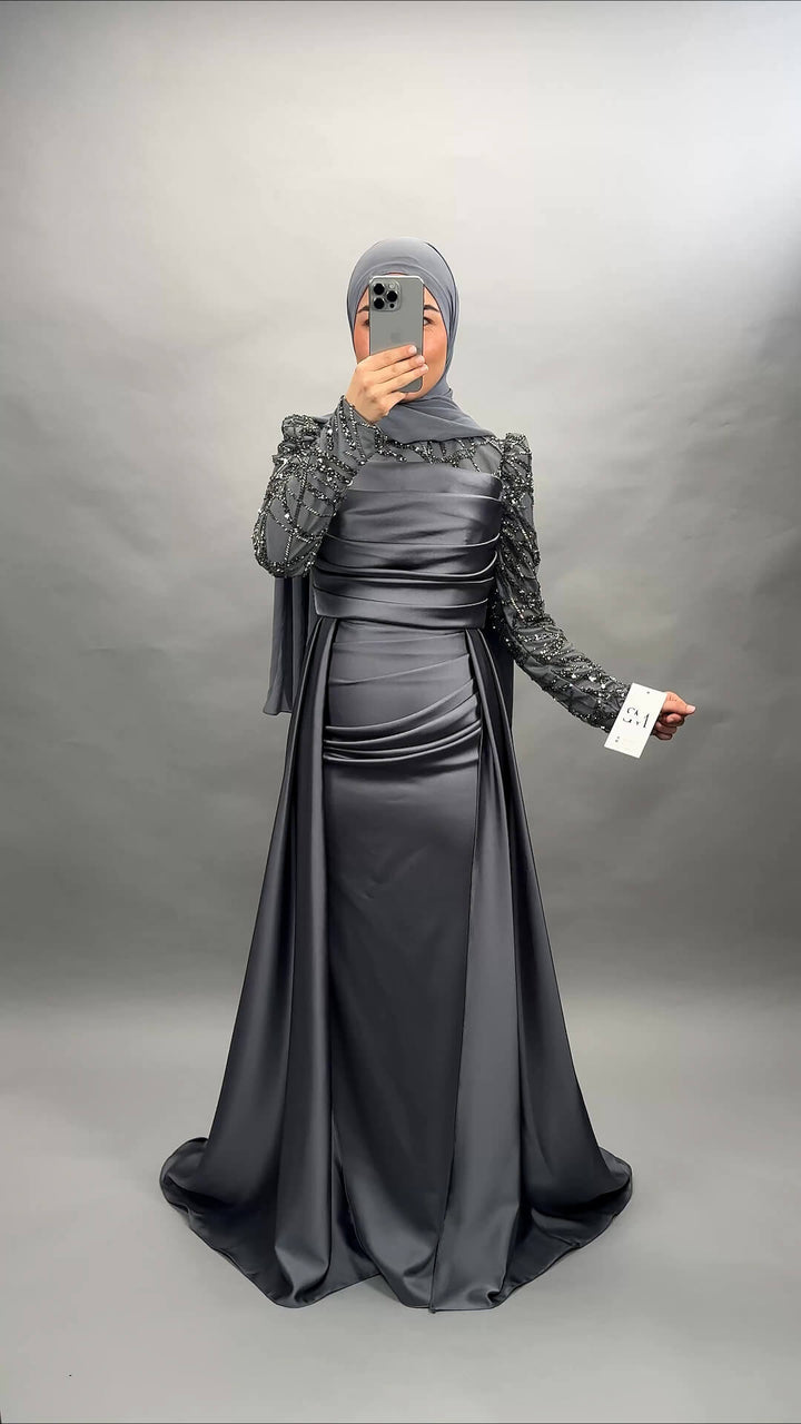 Arzu evening dress grey