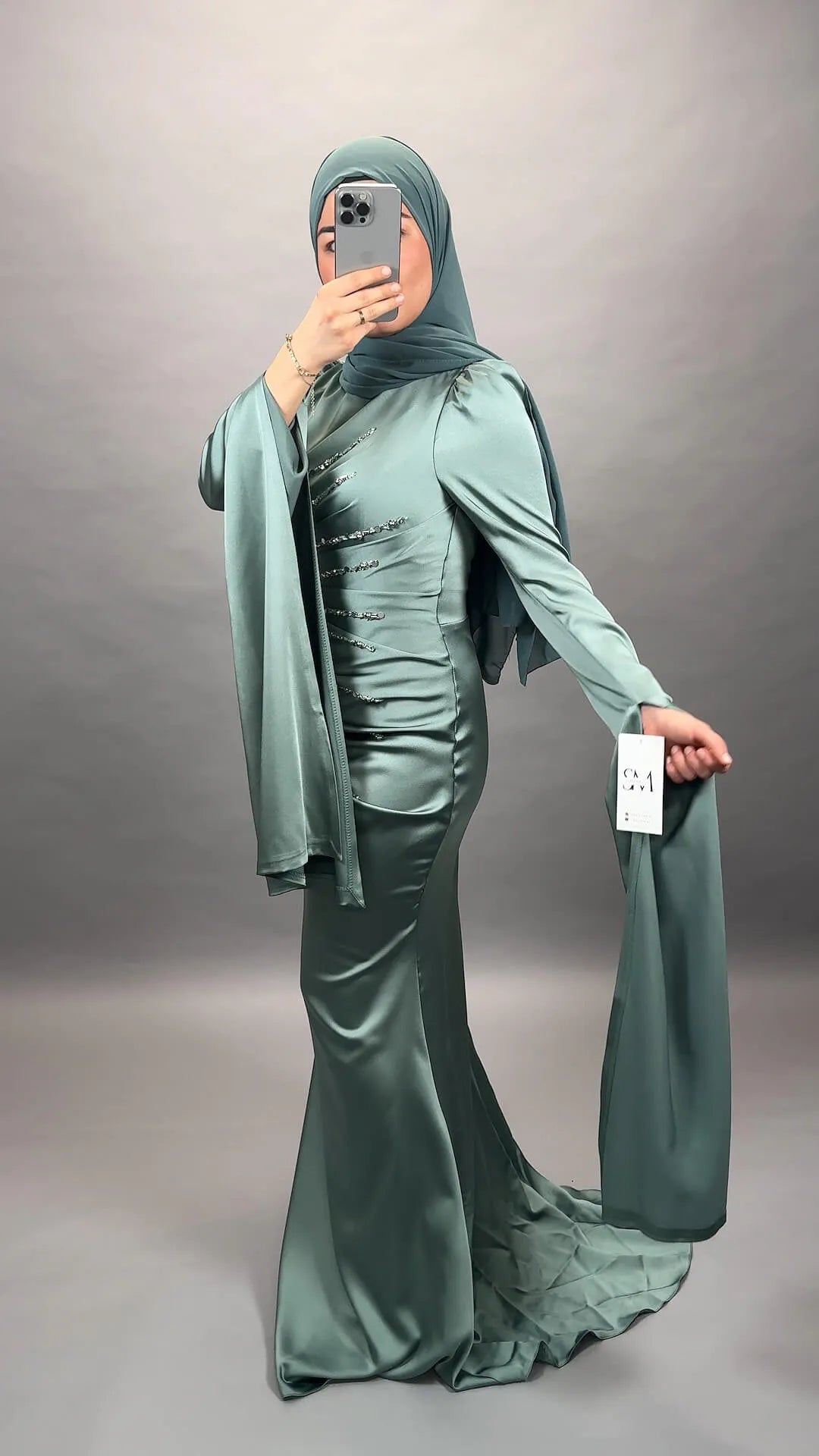 Ceyda Abendkleid Mint - Semode