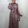 Robe de soirée Dunja vieux rose