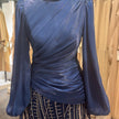 Robe de soirée Dian bleu foncé