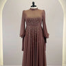 Robe de soirée Taupe