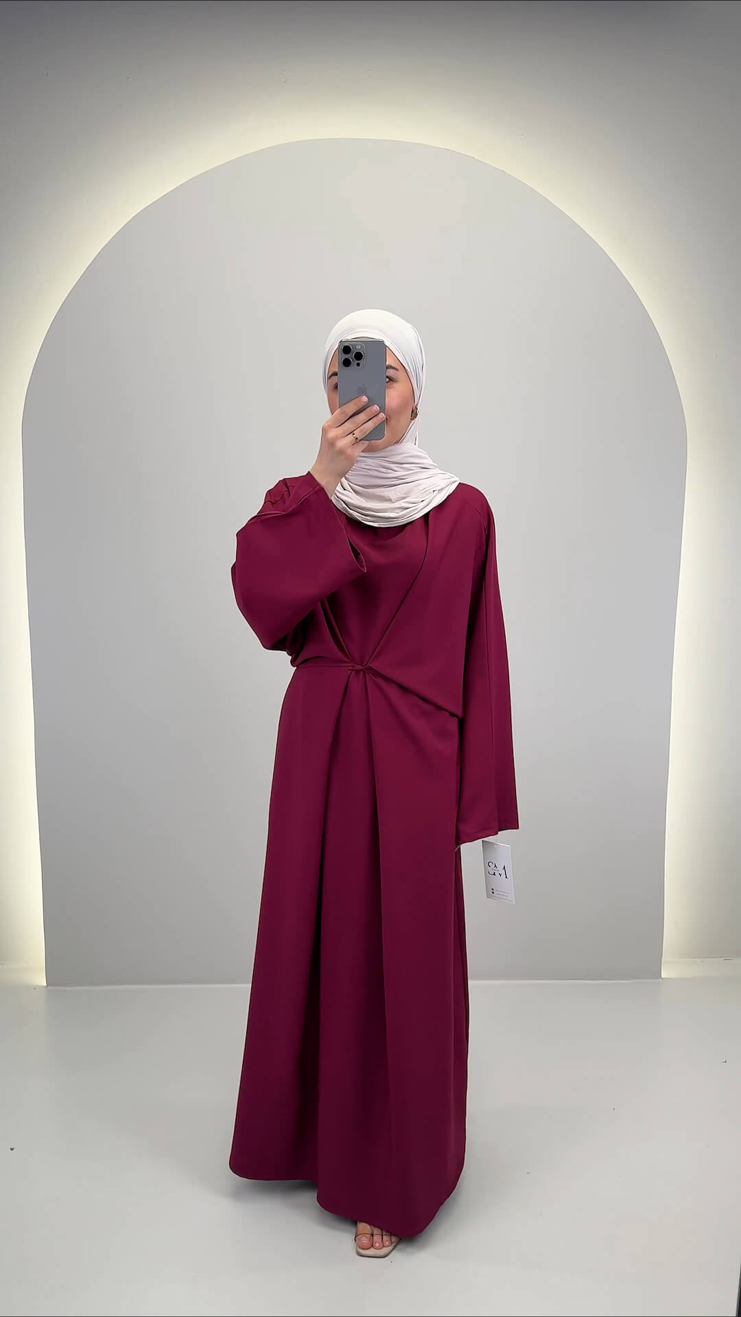 Lina Kleid Weinrot