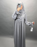 Mila Set Abaya avec Khimar gris