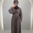 Robe de soirée Mima Taupe