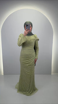 Robe de soirée Misa Verte