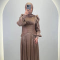 Estel Robe de Soirée avec Hijab Taupe