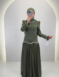 Robe de soirée Yagmur Vert
