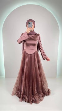 Robe de soirée Avra Vieux rose