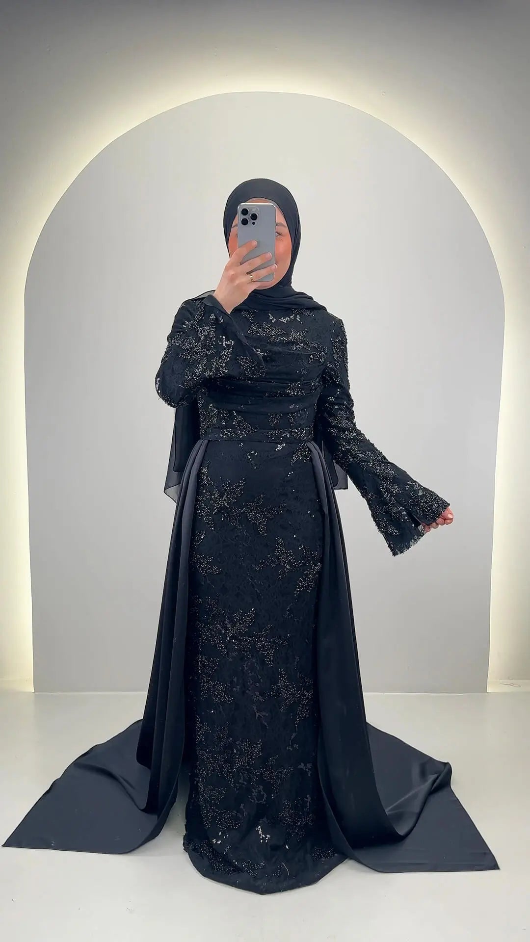 Robe de soirée Azmia noire