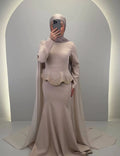 Robe de soirée Simay Beige