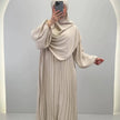 Hifaya Abaya Set with Khimar Beige
