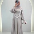 Robe de soirée Tisla Beige