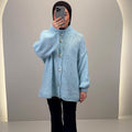 Efla Cardigan Blue 01