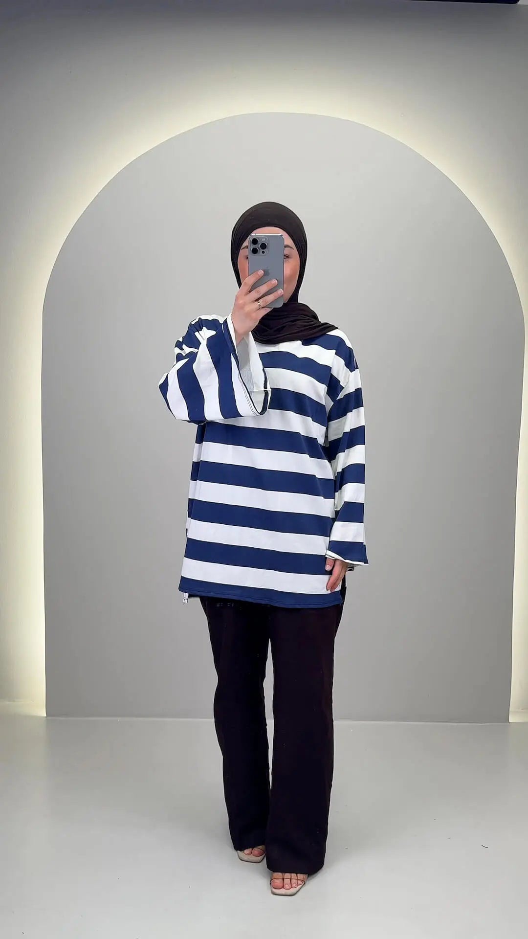 Muna Top Dark Blue