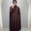 Robe de soirée Sarah marron