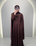 Robe de soirée Sarah Marron
