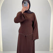 Robe de soirée Aramiel Marron