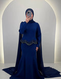 Robe de soirée Simay Bleu foncé