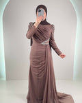 Efila Abendkleid Braun