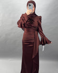 Robe de soirée Eliz Marron