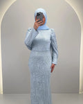 Robe de soirée Esmiya bleue