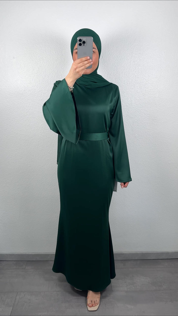 Robe de soirée Gülperi vert