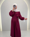 Loya Kleid Weinrot