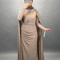 Menisa evening dress beige