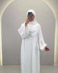 Ensemble Abaya Misa avec Khimar blanc