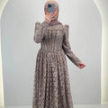 Robe de soirée Mina Taupe