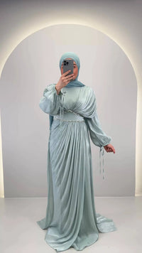 Robe de soirée Meslina Menthe