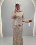 Robe de soirée Miyasa Beige