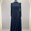Robe de soirée Nayla bleu foncé
