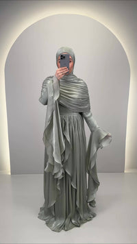 Robe de soirée Liyana Menthe