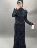 Robe de soirée Nola Bleu foncé