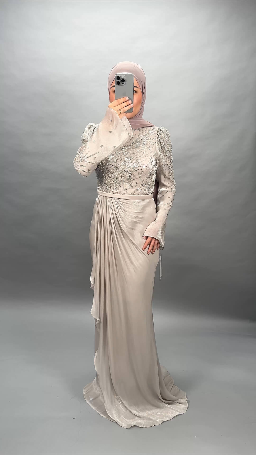 Perly Abendkleid Beige