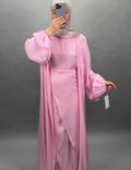 Abaya Gabiya Beige Rose