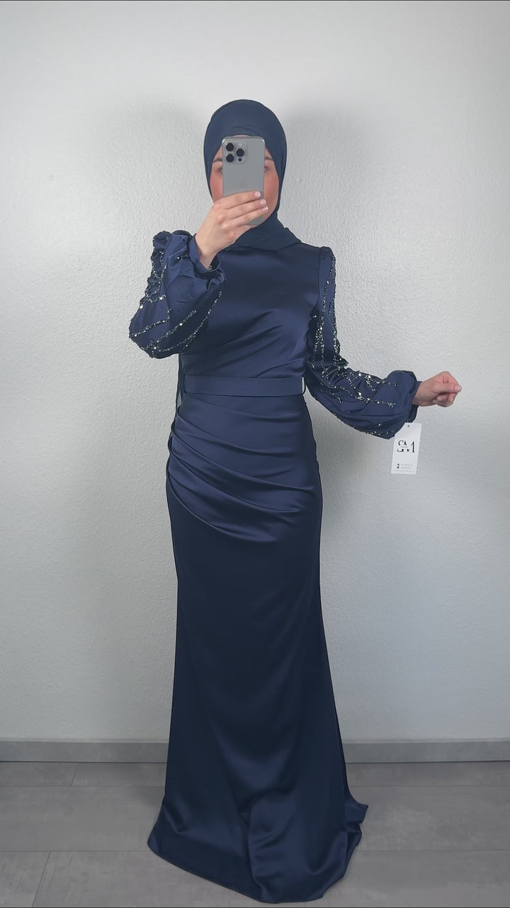 Tami evening dress dark blue