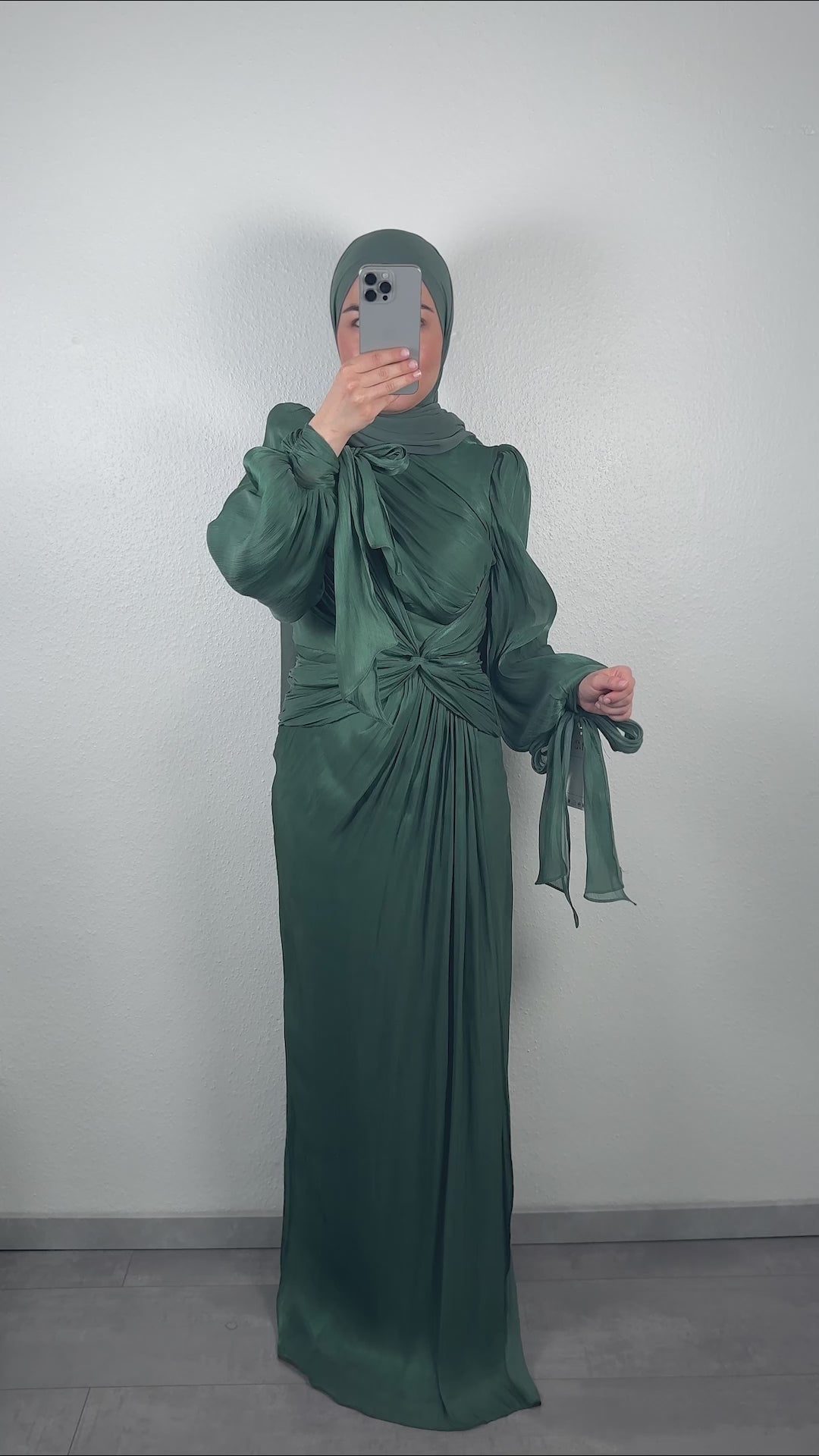 Robe de soirée Yildiz kaki